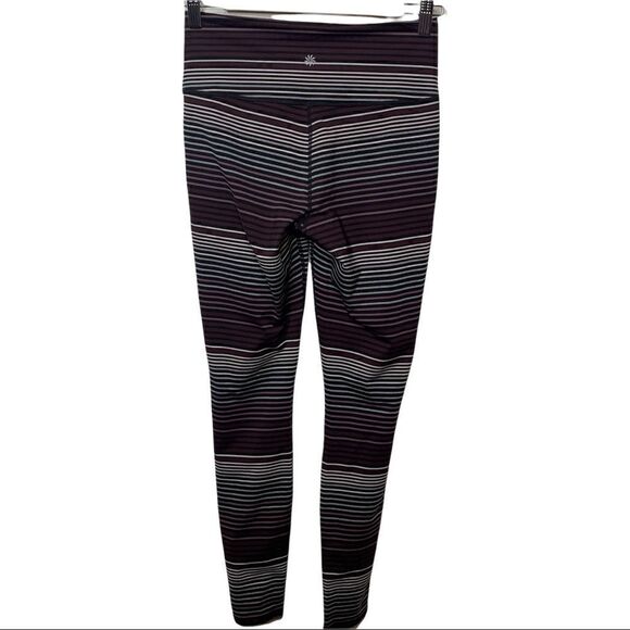 ATHLETA Chaturanga Expanse Stripe Colorblock High Rise Tight Yoga Small - Picture 3 of 9